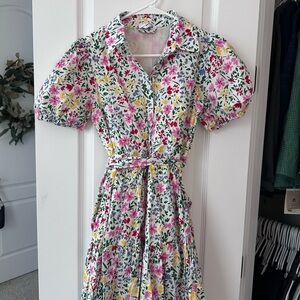 Floral Puff Sleeve Dress
